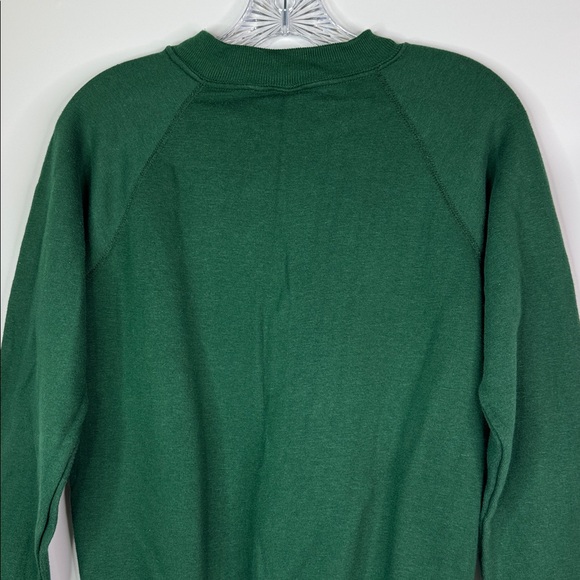 Vintage Velva Sheen University Vermont Green Crewneck Sweatshirt Size Medium 80s - Picture 5 of 8